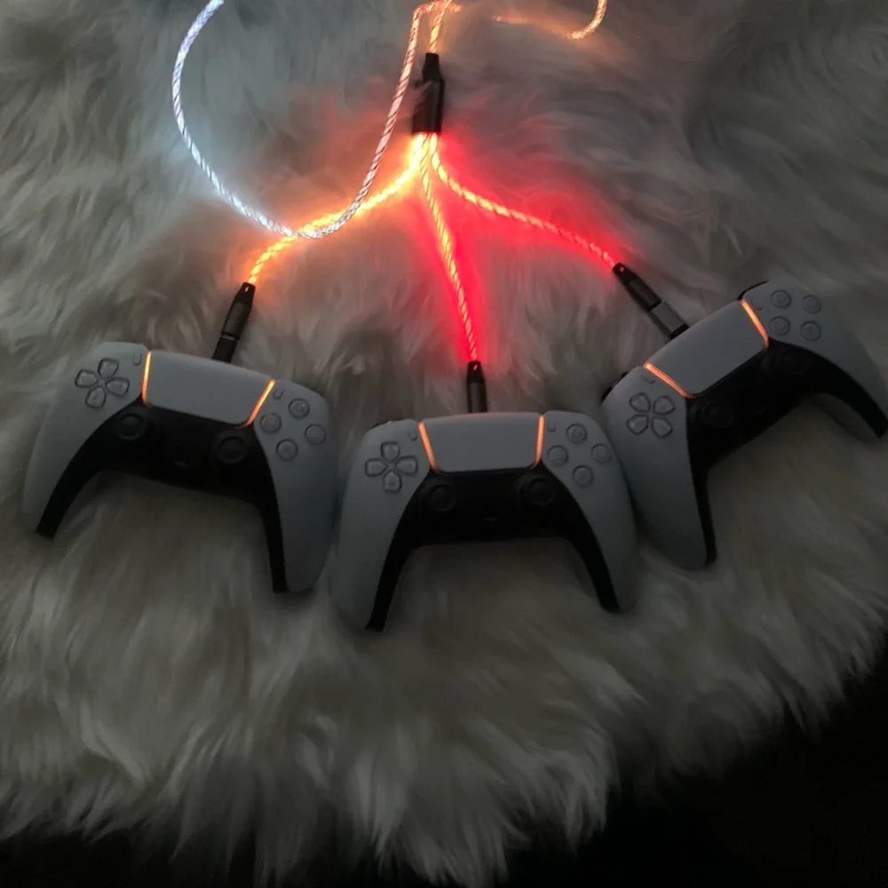 Colorful Fast Charging Cable For Sony PlayStation 5 Controller